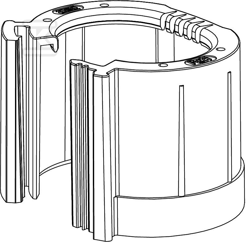 Split end fitting type 129 TB PG48 - 2044548