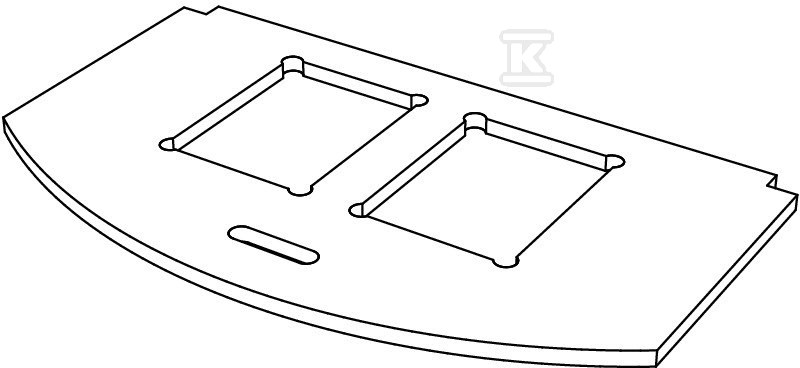 Montažna ploča za GES R2 tip MP R2 2C - 7408806