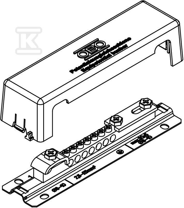 Rail for equipotential bonding, type - 5015081