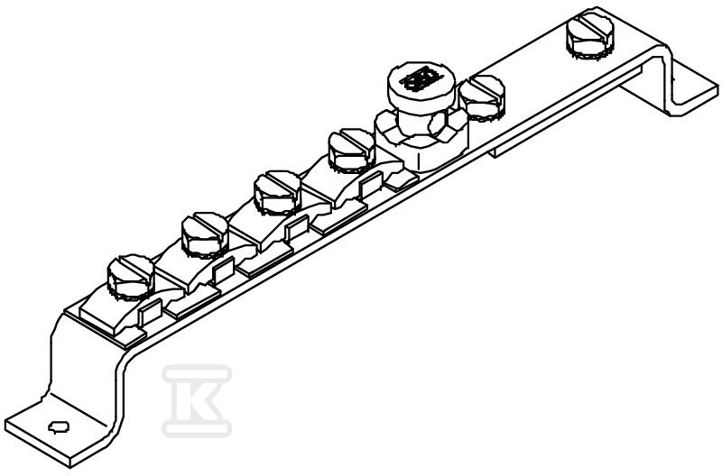 Type 1808 potential equalization rail - 5015014