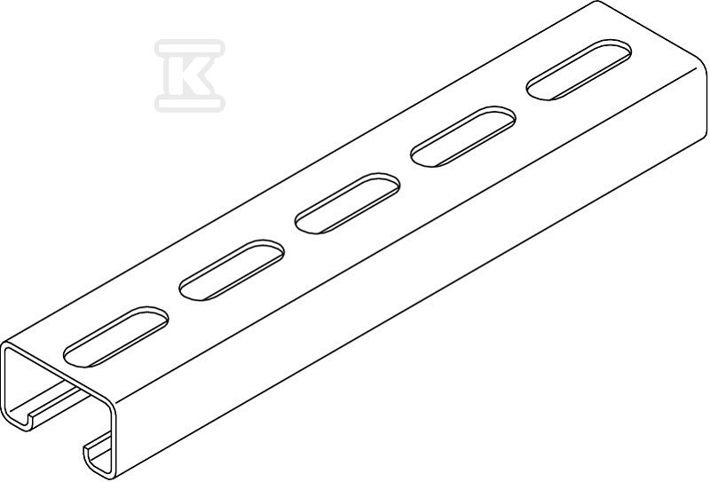 Profile rail, hot dip galvanized type - 1121464