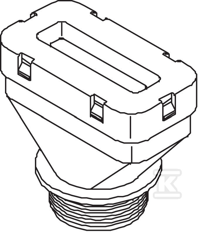 Flat cable gland type 106 FL 21 9 22 - 2012820