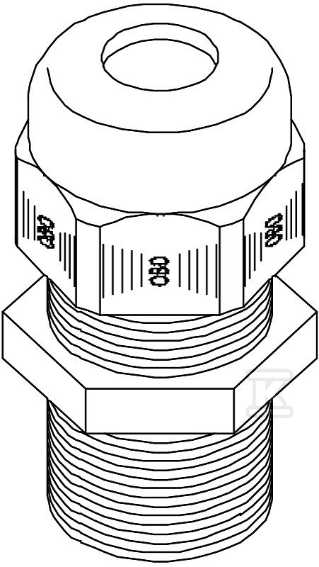 Cable gland, type V-TEC L PG29 LGR - 2024349