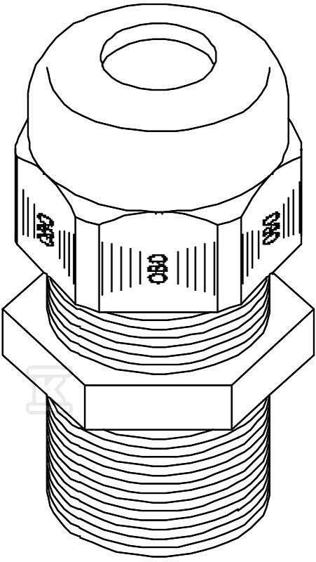 Cable gland type V-TEC L PG21 LGR - 2024330