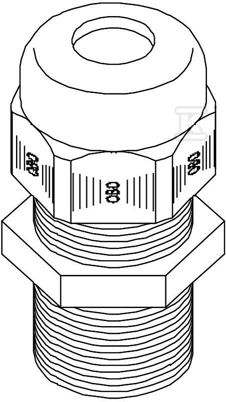 Cable gland, type V-TEC L PG11 LGR - 2024306