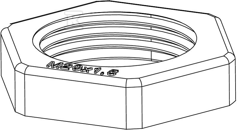 Kontrnakrętka typ 116 M20 SGR PA - 2048779