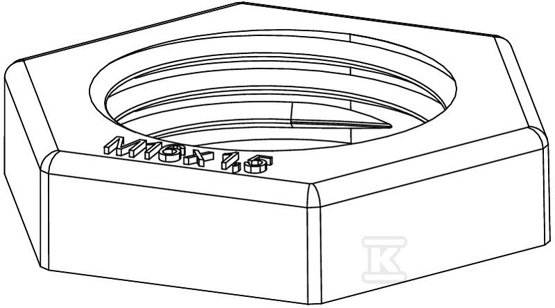 Kontrnakrętka typ 116 M16 SGR PA - 2048760