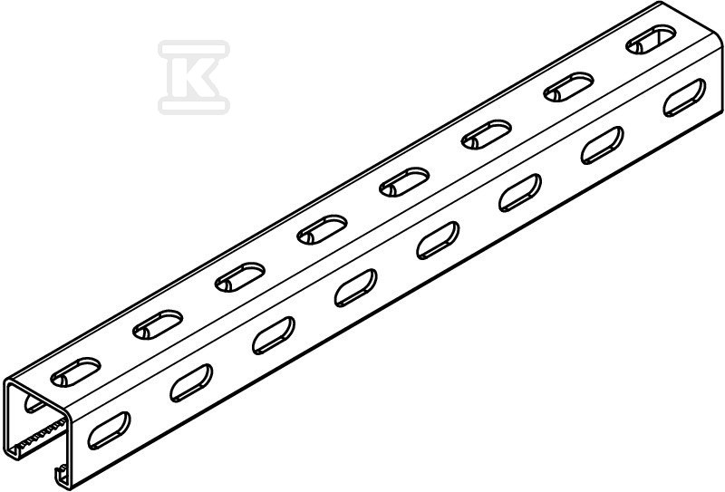 Profilna šina, toplo pocinkovana, tip - 1123003