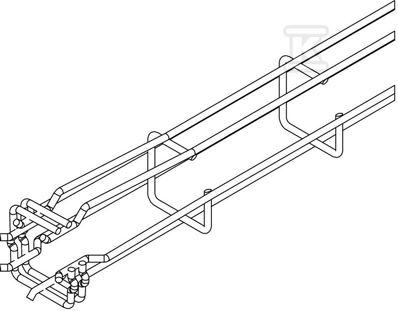 Mesh cable tray G-GRM 50/50 3M type - 6005550