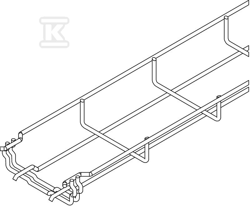 Mesh cable tray GRM 35/100 3M type GRM - 6000055