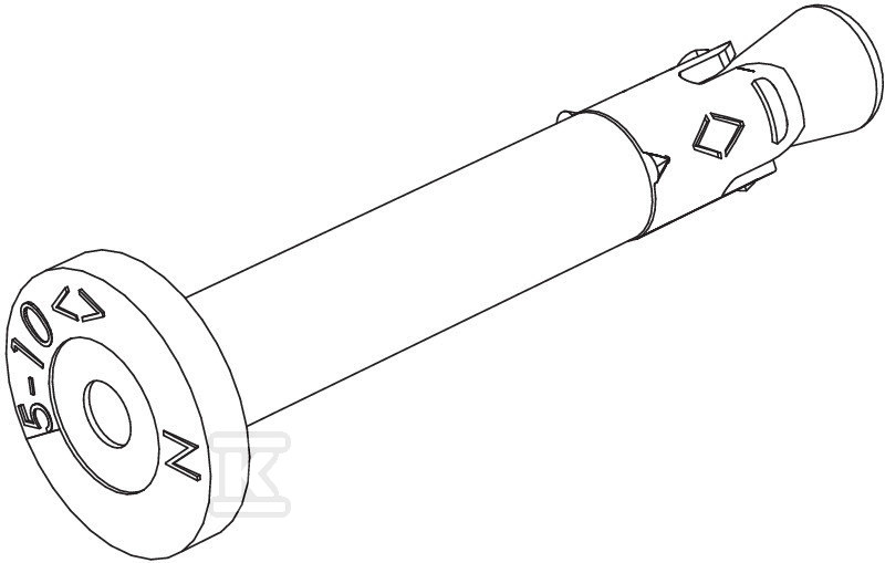 Kotwa wbijana 6x44 typ N-K 6-5-10/44 - 3498390