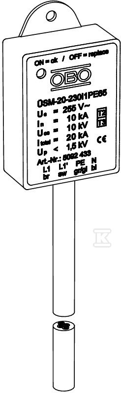 Ogranicznik przepięć LED typ - 5092433