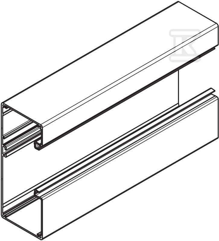 Asymmetrical under-sill duct type - 6279403