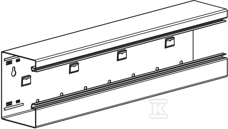 Asymmetrical under-sill duct type - 6277500