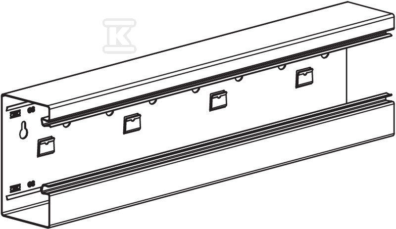 Asymmetrical under-sill duct type - 6277400