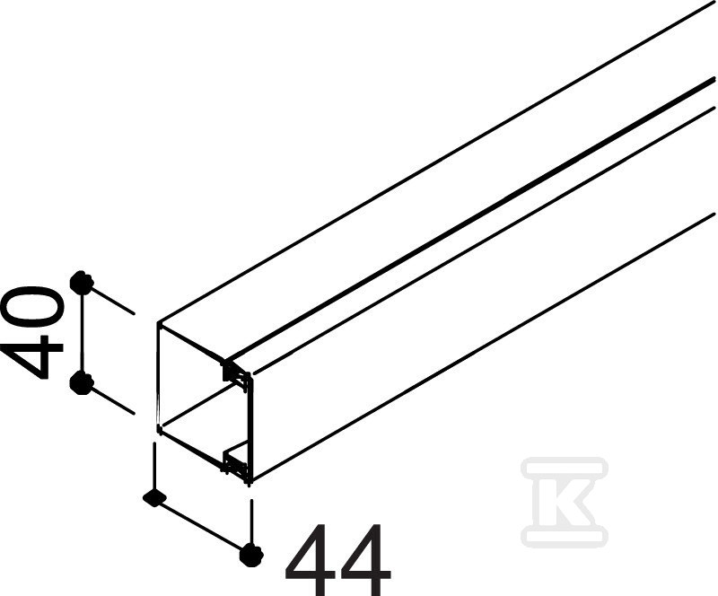 Cable management channel type - 6246990