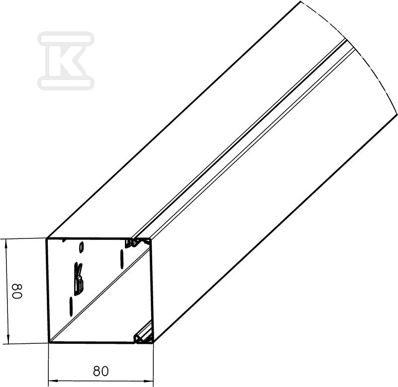 Cable management channel type - 6247194