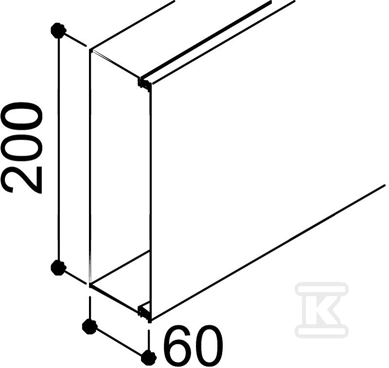 Cable management channel, type - 6247164