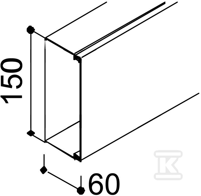 Кабельний канал типу LKM60150FS /2м/ - 6247148