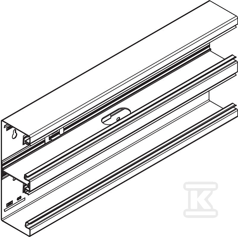 Symmetrical under-sill duct, type - 6278400