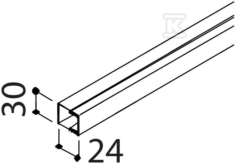 Кабельний канал типу LKM20030FS /2м/ - 6246974