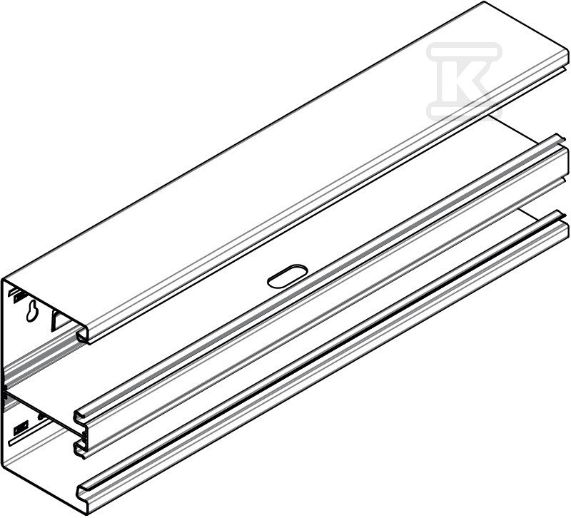 Asymmetrical under-sill duct type - 6278300