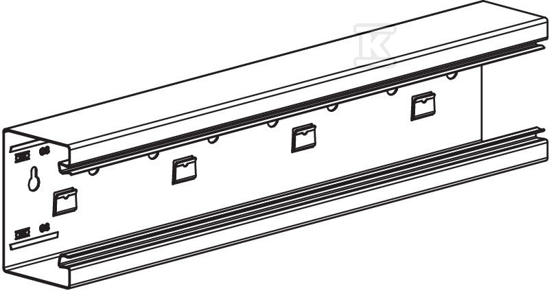 Symmetrical under-sill duct, type - 6277000