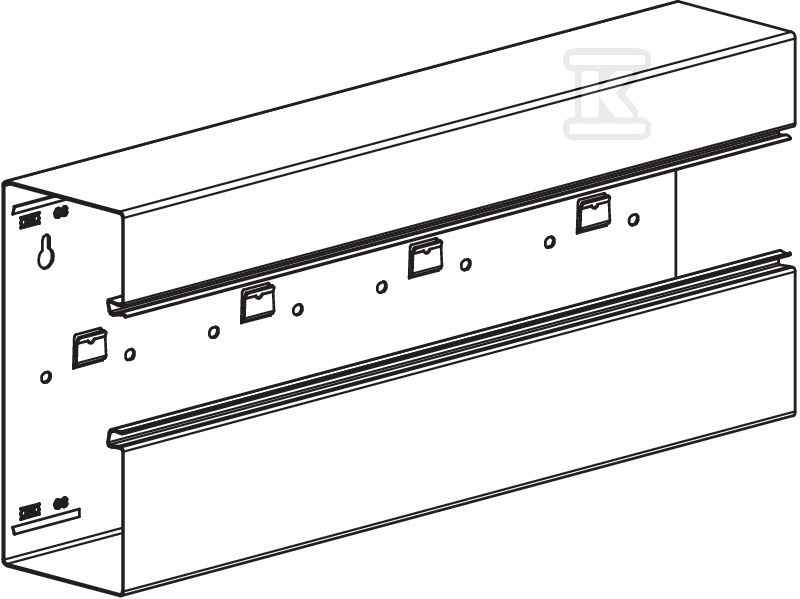 Asymmetrical under-sill duct type - 6278100