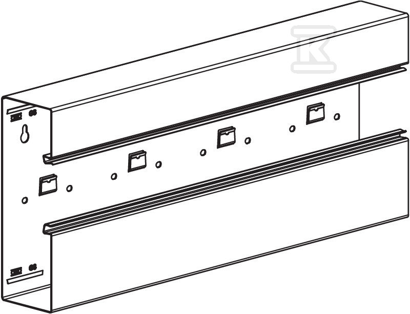 Asymmetrical under-sill duct type - 6278000