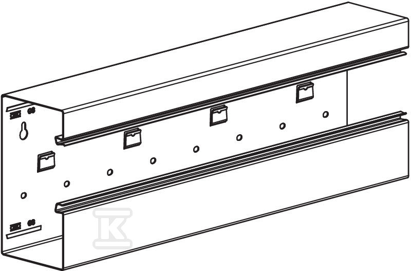 Asymmetrical under-sill duct type - 6277900