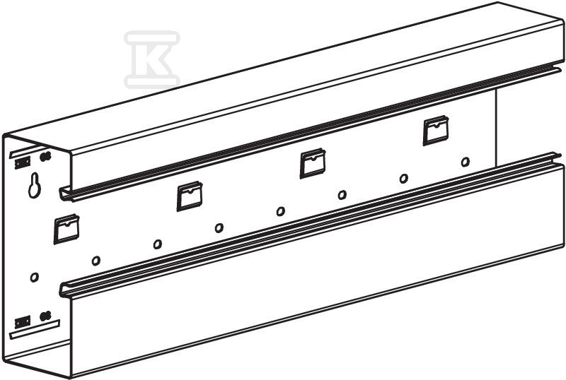 Asymmetrical under-sill duct type - 6277800