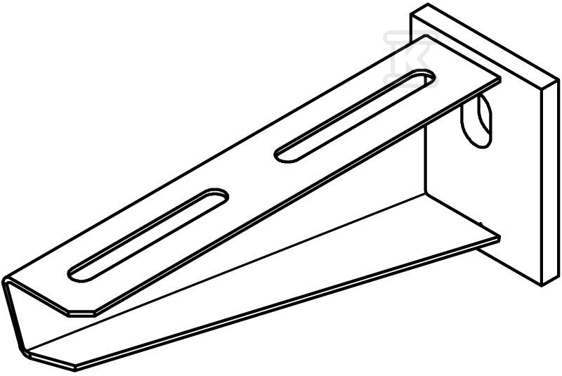 Wall bracket, hot-dip galvanized type - 6419712