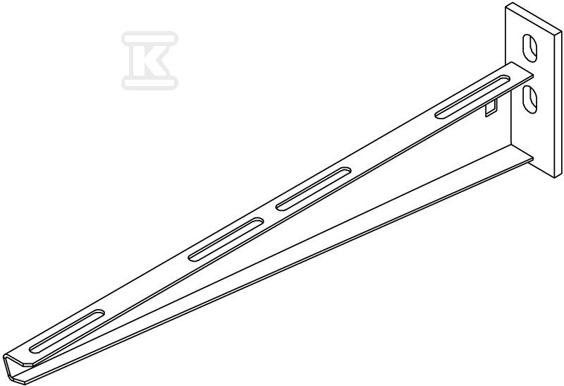 Wysięgnik ścienny typ AW 15 41 FT 2L - 6420921