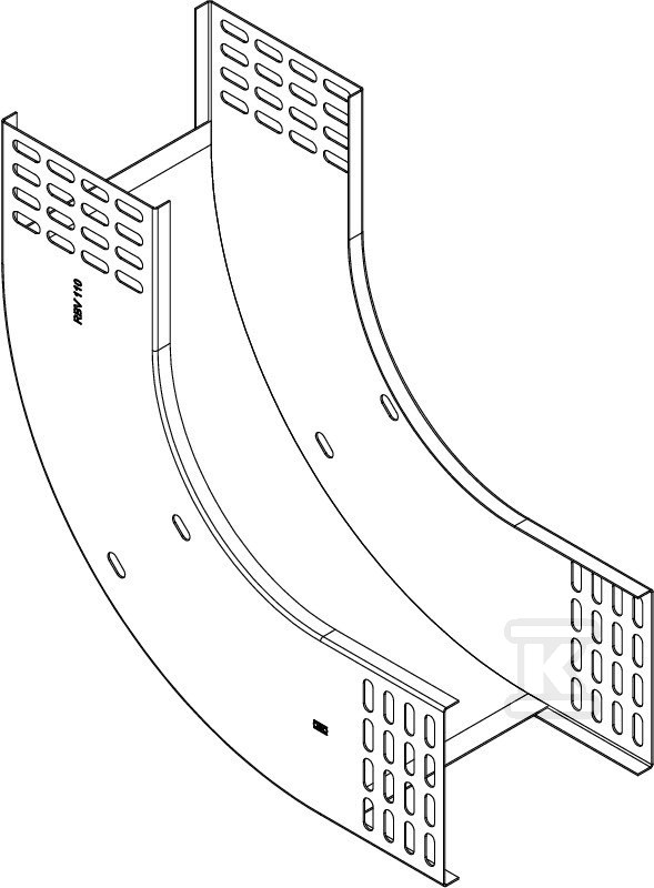 90 ° vertical bend type RBV 120 S FS - 7007314