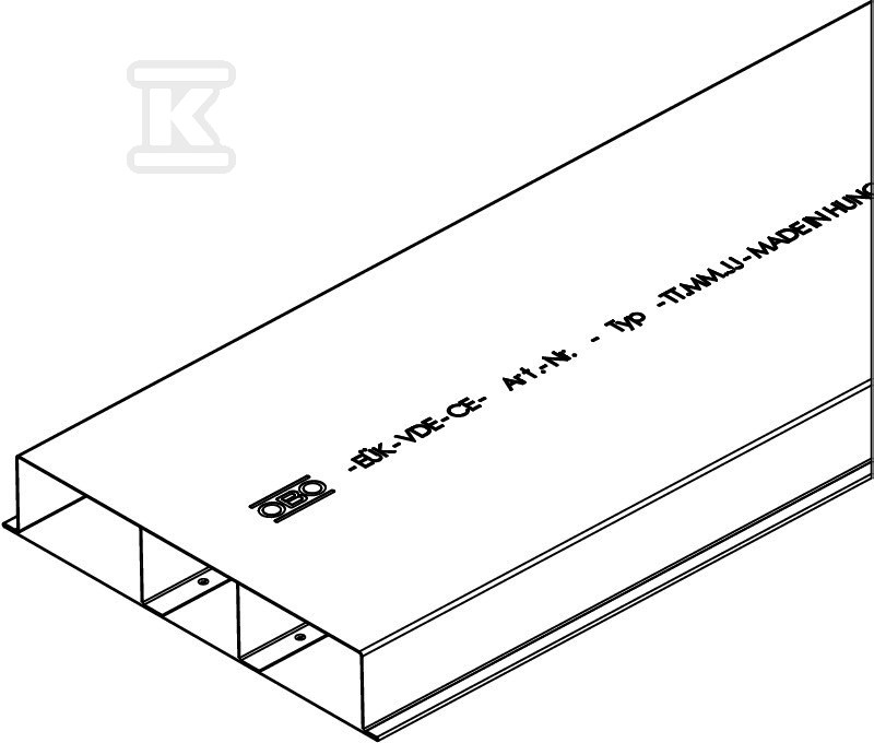 Kanał podpodłogowy, 3 komorowy typ S3 - 7400332