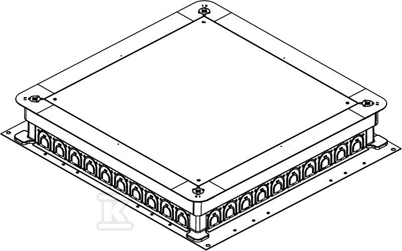 Under-floor box type UZD 350-3 R - 7410035