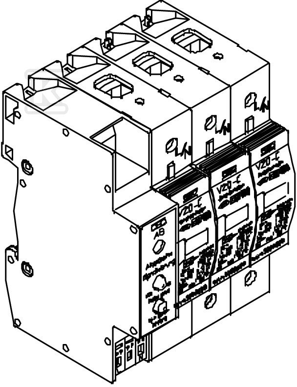 Ogranicznik przepięć, Typ 2 (kl. C) typ - 5096383