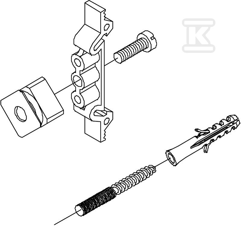 Zestaw mocujący typ DLS-BS - 5082382