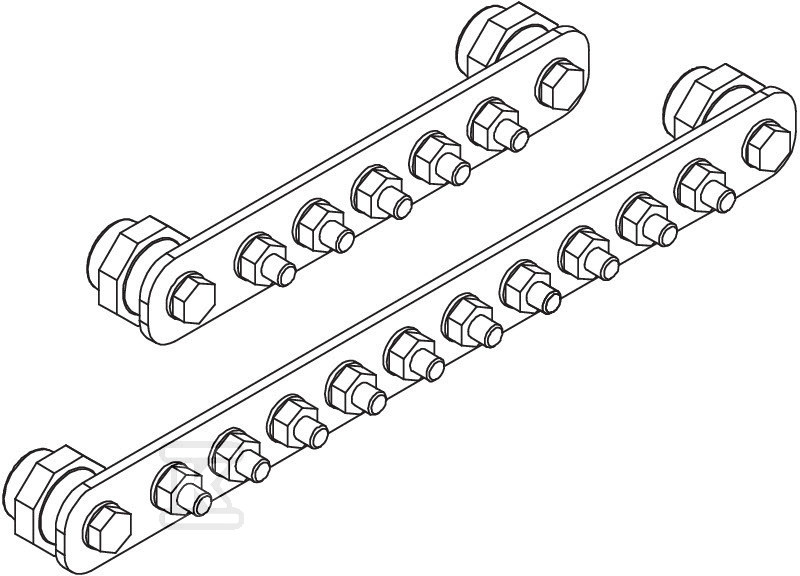 Szyna wyrównania potencjału typ 1802 10 - 5015842