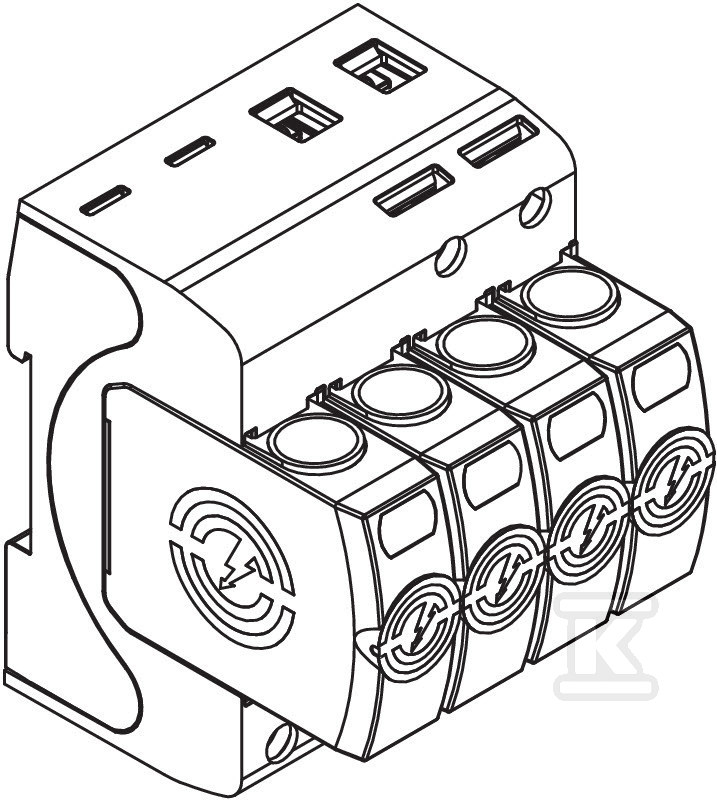 Zvodič prepätia, 4p Typ 1+2 (cl. B+C) - 5093526