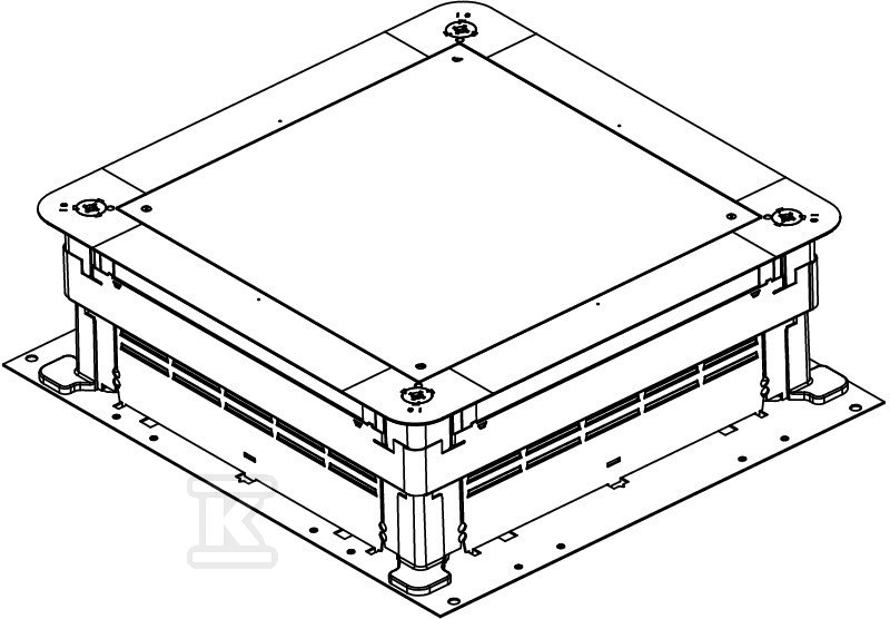 Under-floor box type UZD 115170 250-3 - 7410043