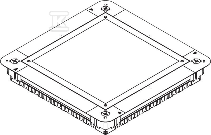 Podlahový box typ UGD55 250-3 9R - 7410060