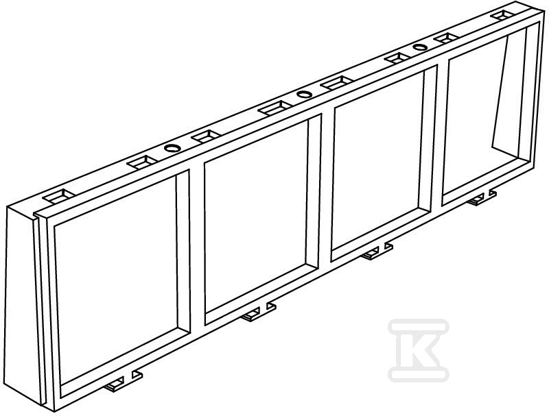 Ramka montażowa typ MT45V 4 - 7408670