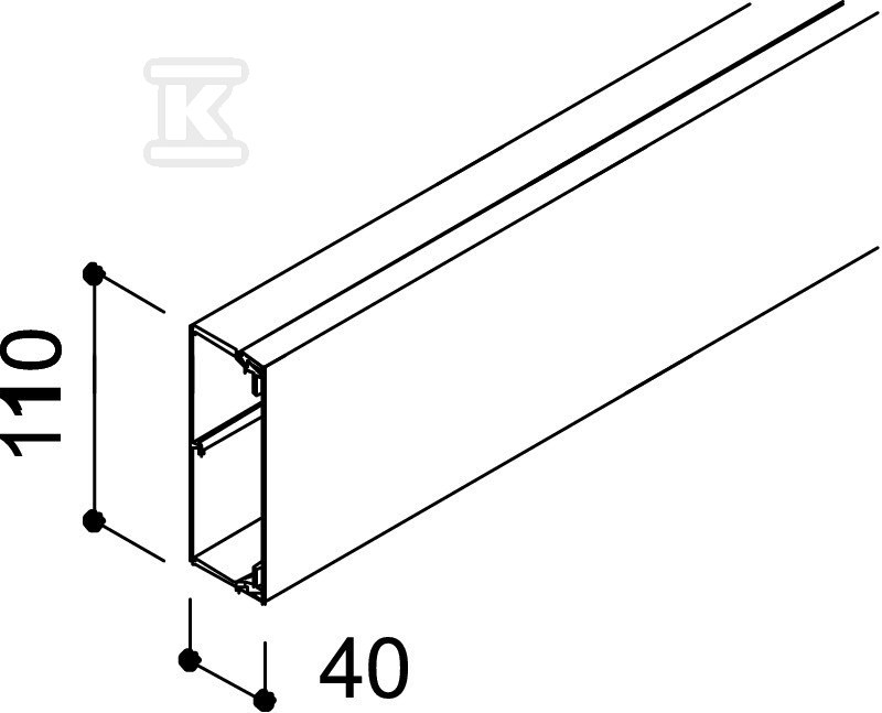 Tip instalacionog kanala VDK40110RV - 6191150