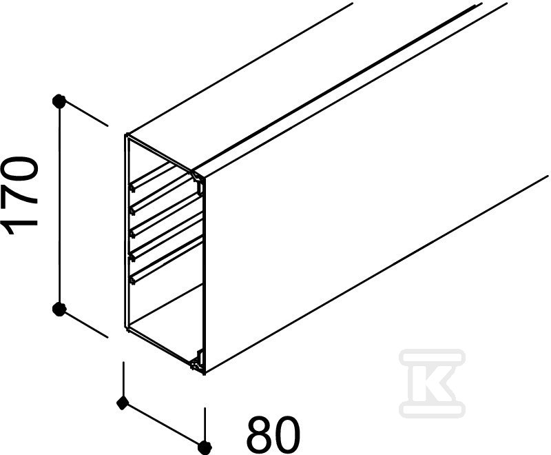 Tip instalacionog kanala VDK80170RV - 6191304