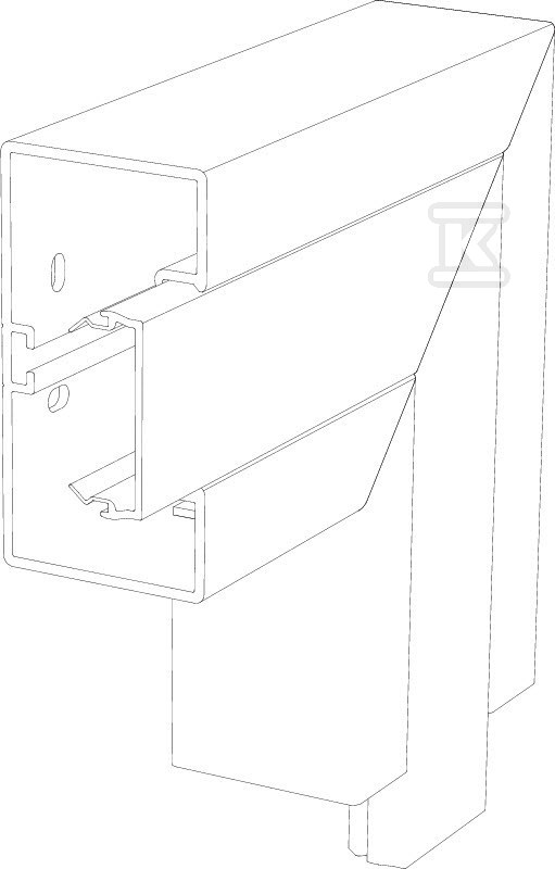 Colț plat, fix tip GK-FS53100RW - 6113080