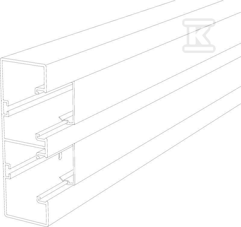 Podparapetní žlab typ GK-53165RW /2m/ - 6113400