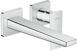 Hansgrohe Metropol Einhand-Waschtischarmatur, Unterputz-Wandmontage, Auslauf 22,5 cm, Einarmgriff, Außenelement 32526000