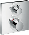 Hansgrohe Ecostat Square thermostatic mixer for 2 outlets, concealed installation, external element 15714000