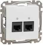 Computer socket 2xRJ45 cat.6 UTP, white SEDNA DESIGN